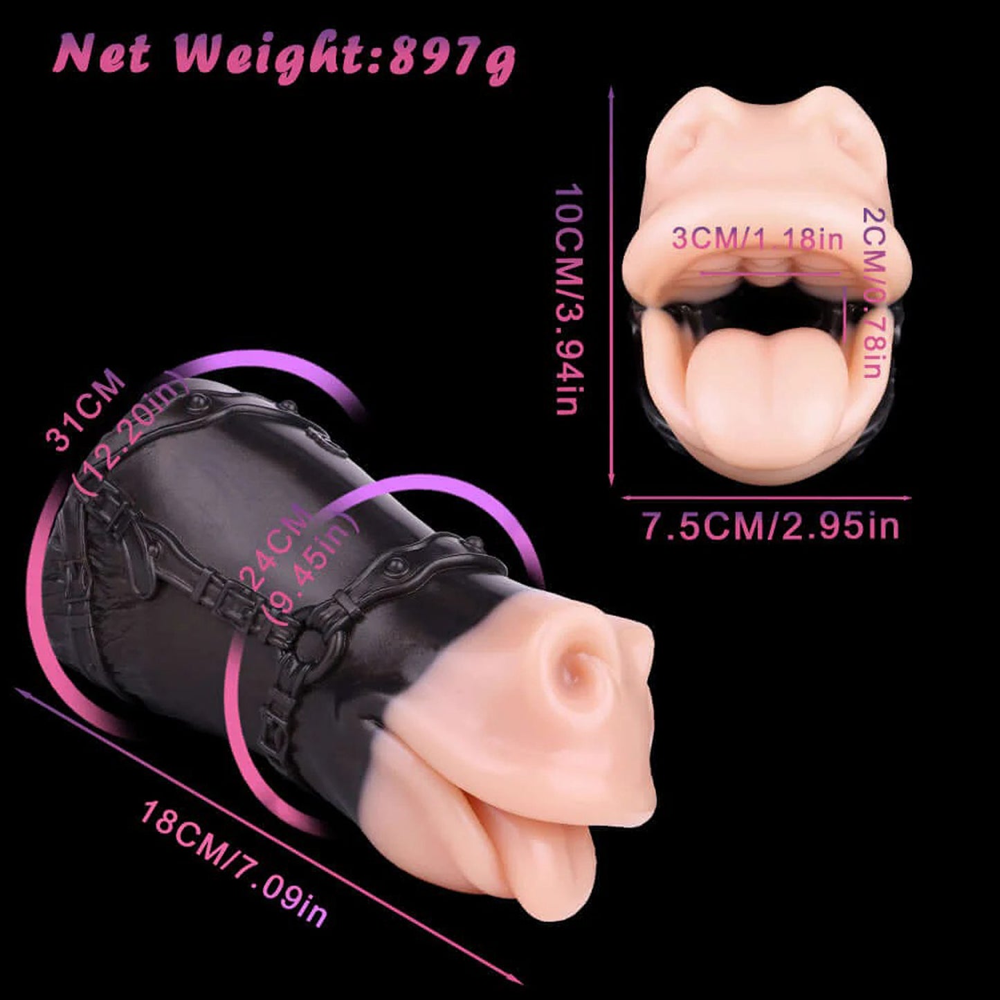 Horse Mouth Pocket Masturbator