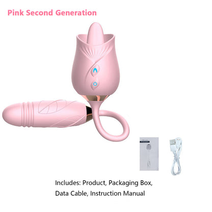Rose Vibrator Dildo-MTH