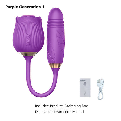 Rose Vibrator Dildo-MTH