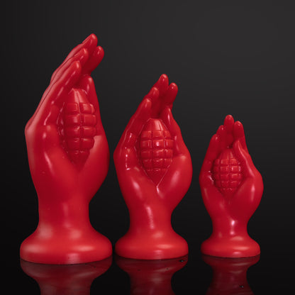 Red Fist Dildo Anal Plug with Suction Cup - ShouLei