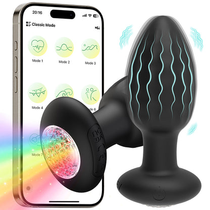 Glowing Vibrating Anal Plug - FGGS