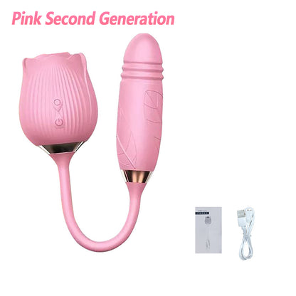 Rose Vibrator Dildo-MTH