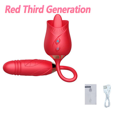 Rose Vibrator Dildo-MTH