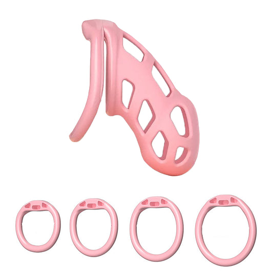 Flat Bend Chastity Cage