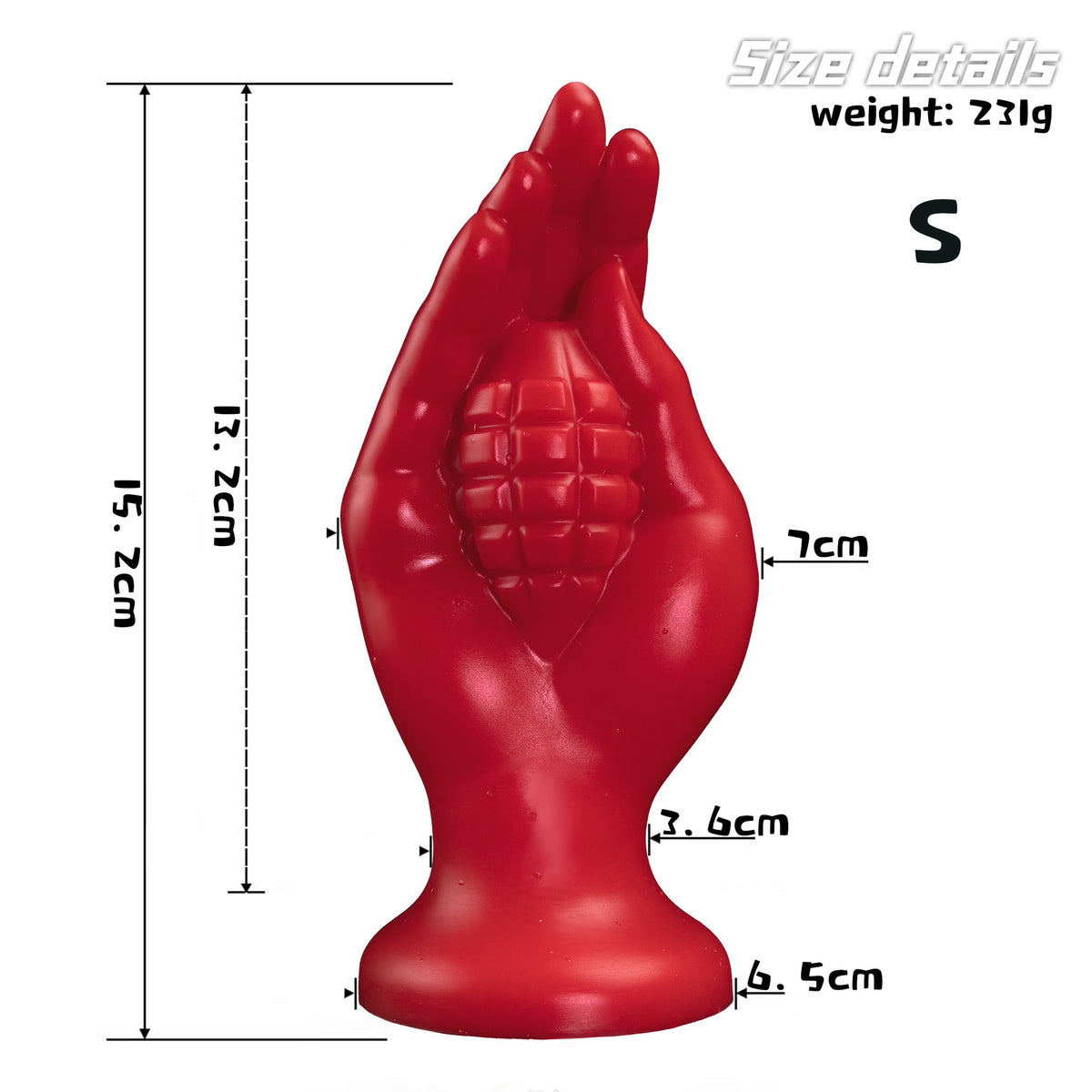 Red Fist Dildo Anal Plug with Suction Cup - ShouLei