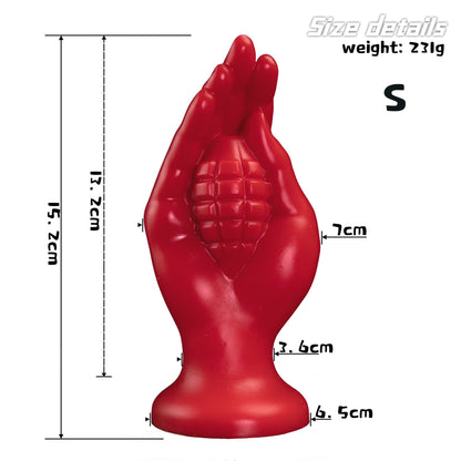 Red Fist Dildo Anal Plug with Suction Cup - ShouLei