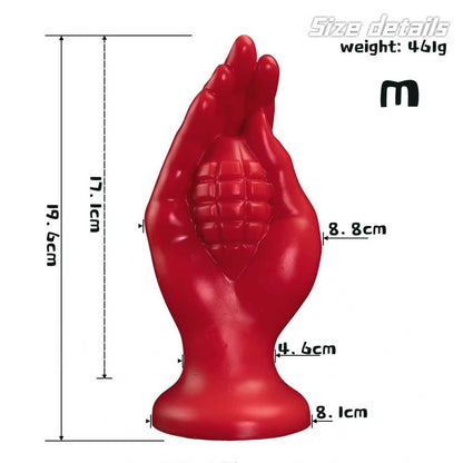 Red Fist Dildo Anal Plug with Suction Cup - ShouLei
