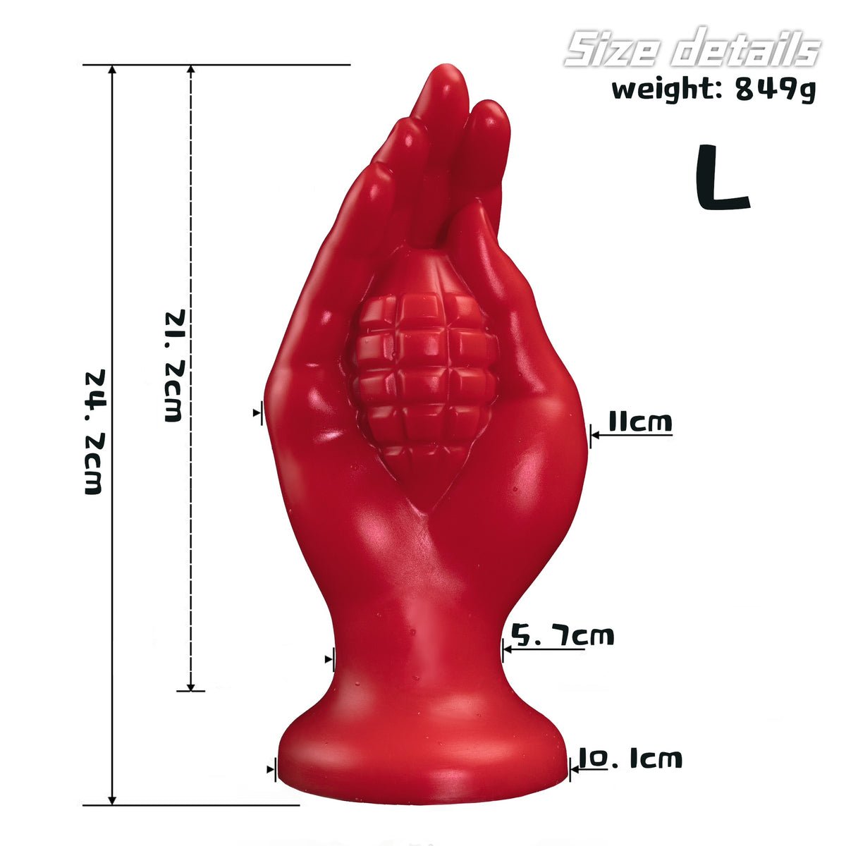 Red Fist Dildo Anal Plug with Suction Cup - ShouLei