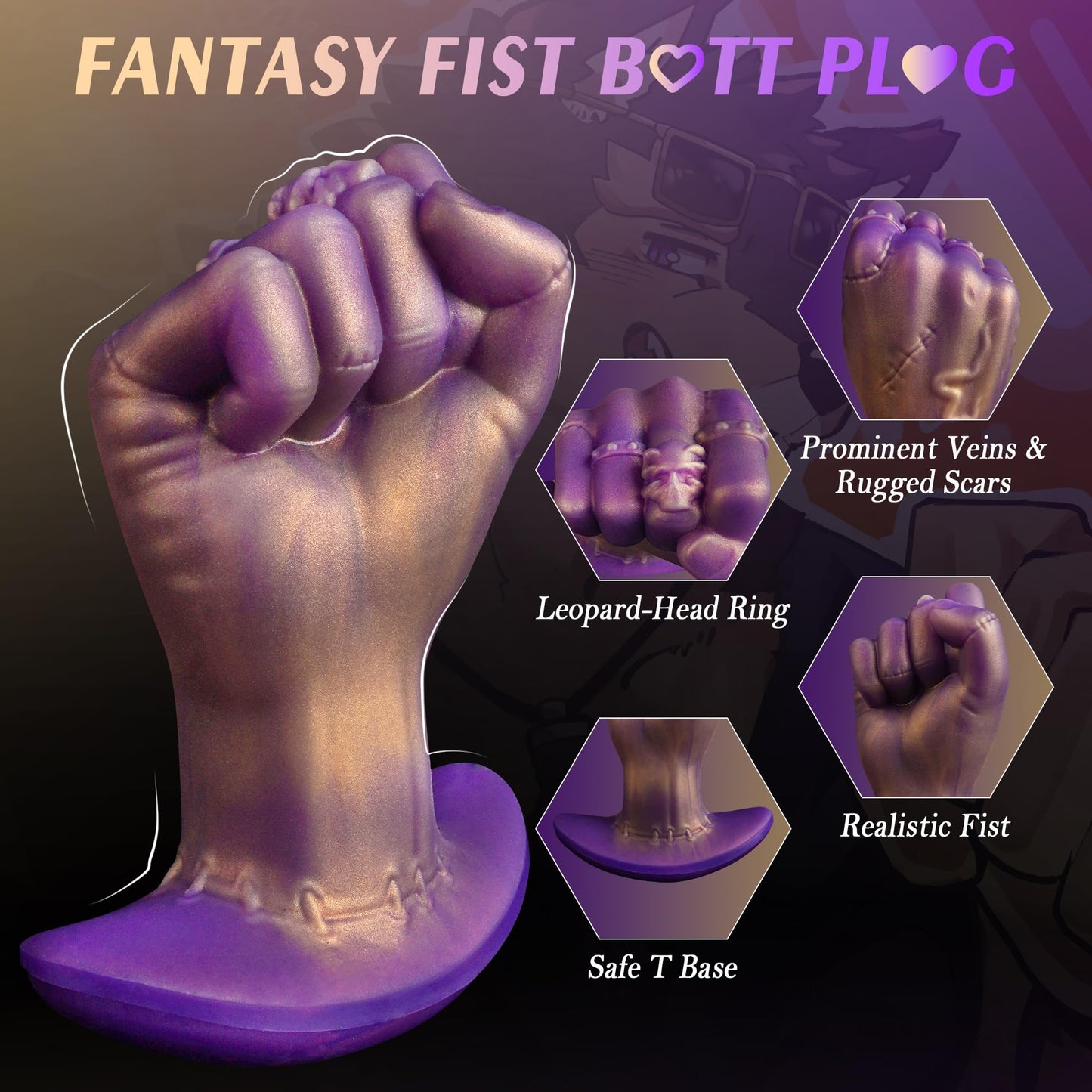 Realistic Fist Anal Plug-AT